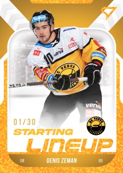 Denis Zeman Litvinov Tipsport ELH 2022/23 SportZoo 2. serie Starting LINEUP 3rd PERIOD /30 #SL-74